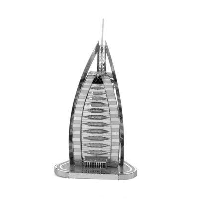 Fascinations Metal Earth ICONX Buildings Burj Al ARAB 3D laser cut Model Kit 