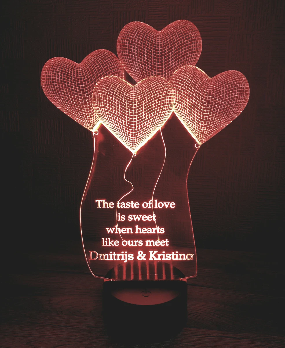 3d heart lamp discount