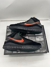 Nike LeBron 7 FAMU Negro Naranja Florida A&M Verde Sonajeros Talla 13 Nuevo con Caja