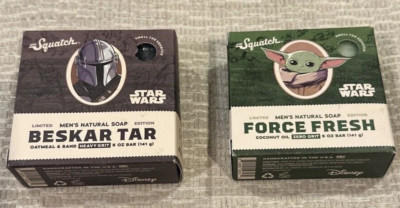 Dr Squatch Star Wars Mandalorian Set - one bar each Beskar Tar & Force Fresh 