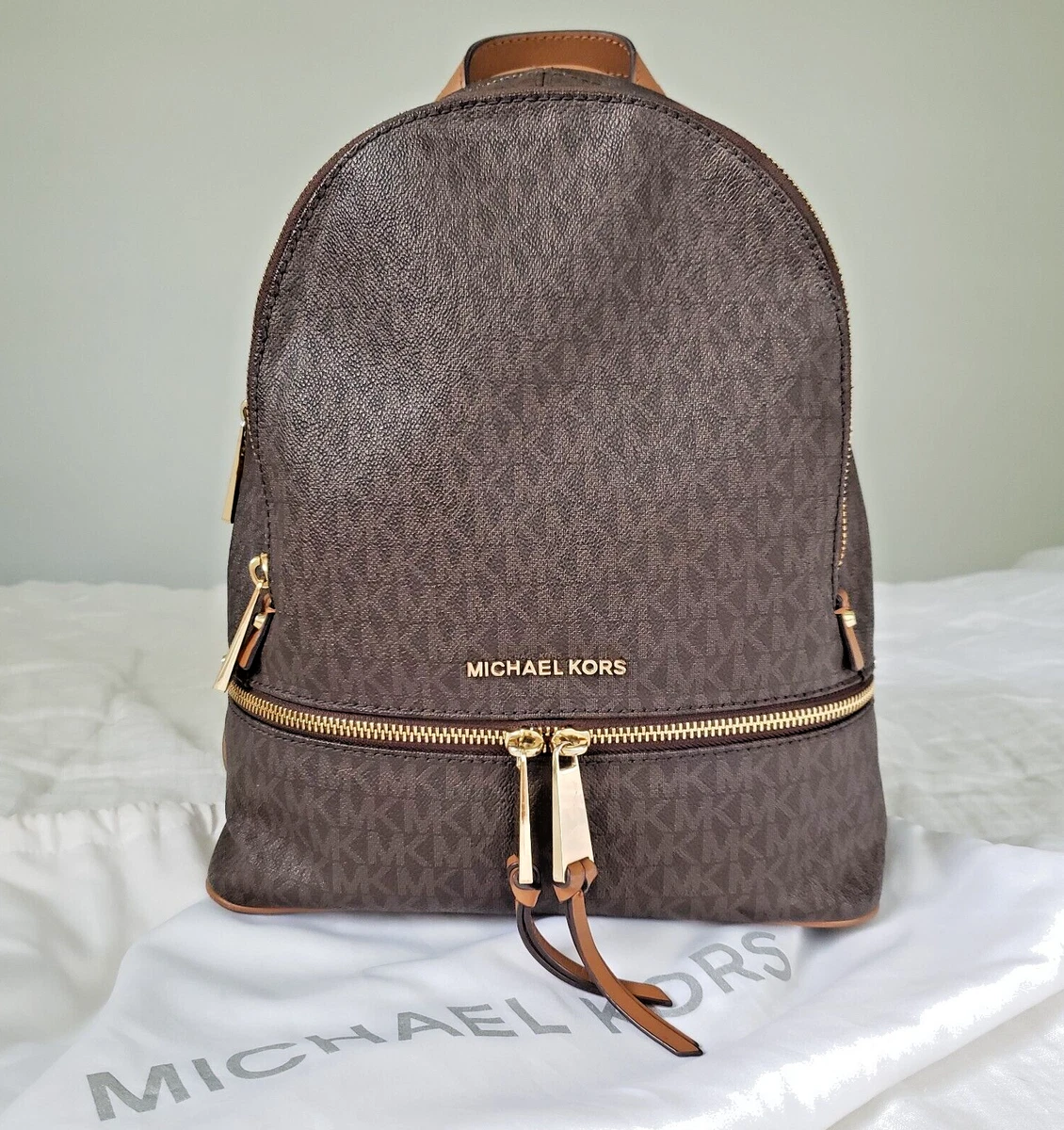 Michael kors best sale rhea signature backpack
