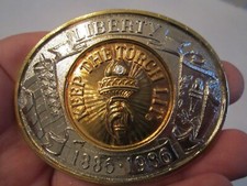 LIBERTY KEEP THE TORCH LIT DESIGN BELT BUCKLE - GW-13