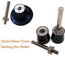 Soporte de disco de lijado de 25 mm 50 mm 75 mm tipo R rollo y bloqueo soporte de almohadilla giratoria vástago de 6 mm