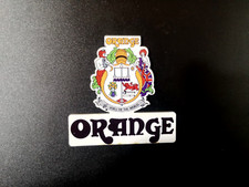 Logo Orange amp guitars Emblem White 70x70 mm...