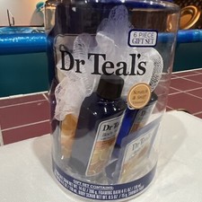 Dr Teal's Epsom Salt GLOW  RADIANCE BATH SET 5 Piece - SMELLS AMAZING  : 