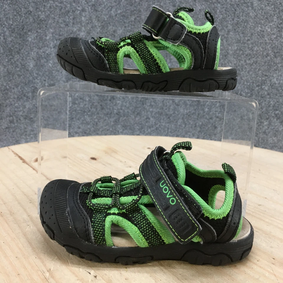 Sandalias UOVO Niño 1.5 Senderismo Atlético Playa Punta Cerrada Pescador Tela Verde Foto 2 de 4