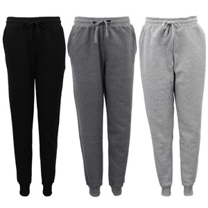 Women's Ladies Fleece Lined Track Pants Cuffed Hem Sweat Jogger Sports Trackies | eBay