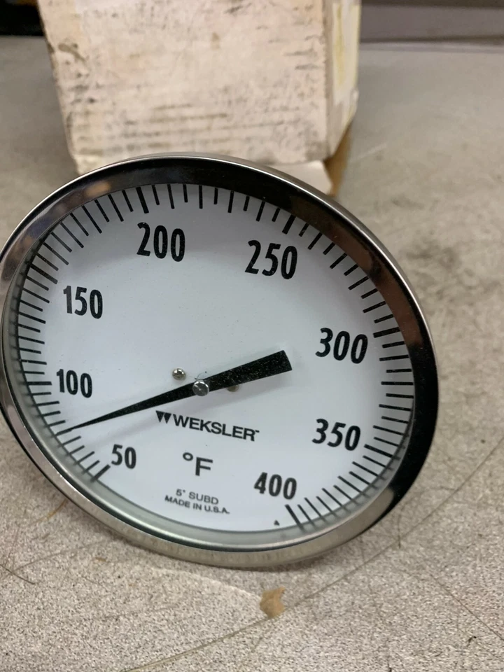NEW WEKSLER 5" 50/400F. BIMETAL THERMOMETER AF0444FSX - Image 3 of 4