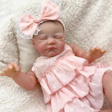 19" Toddler Lifelike Newborn Toy Reborn Baby Dolls Adorable Cloth Body Realistic