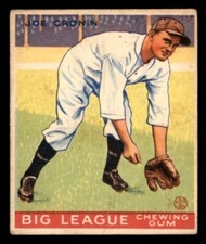 1933 Goudey Baseball #189 Joe Cronin VG/EX