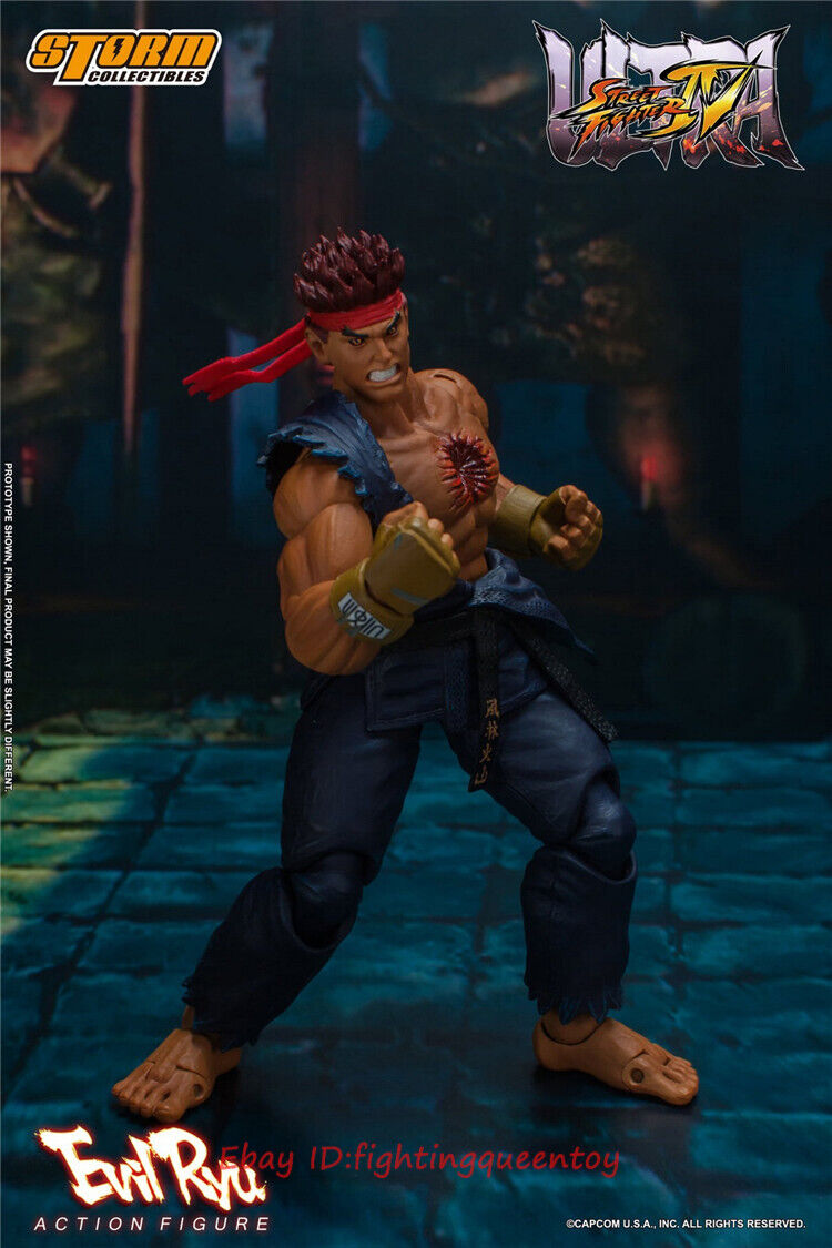 Ultra Street Fighter IV Evil Ryu 1/12 Scale Action Figure – Insert Coin Toys