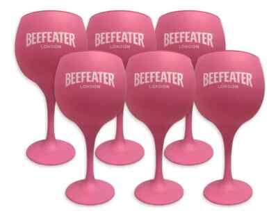Lot 6 Glas 500ccm Gin Beefeater pink aus Argentinien