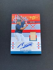 2019 Panini Leather & Lumber Rafael Devers Hitter Inc. Auto Relic /25