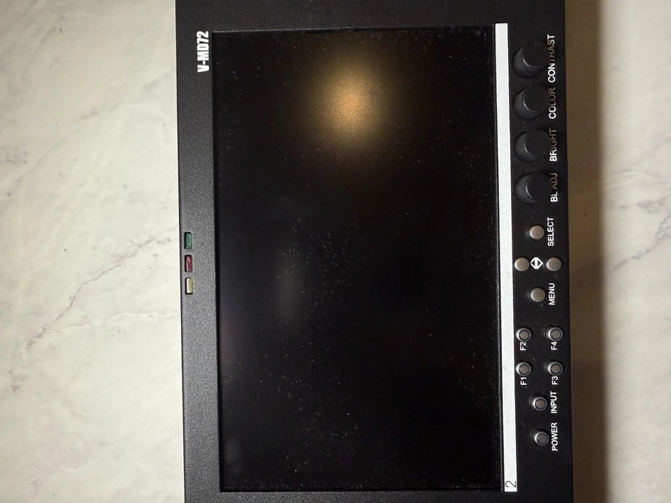 Marshall Electronics V-MD72 Dual High Resolution LCD V-MD72-3GSDI 7"inc - Image 4 of 4