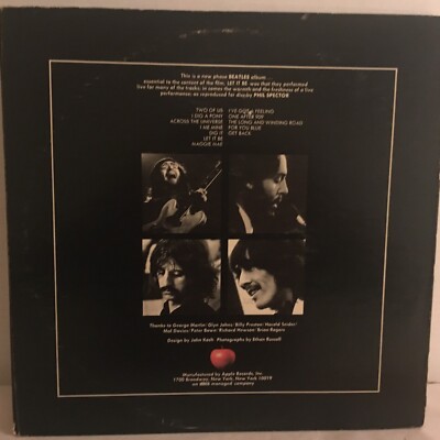 THE BEATLES LP LET IT BE ( PHIL + RONNIE ) | eBay