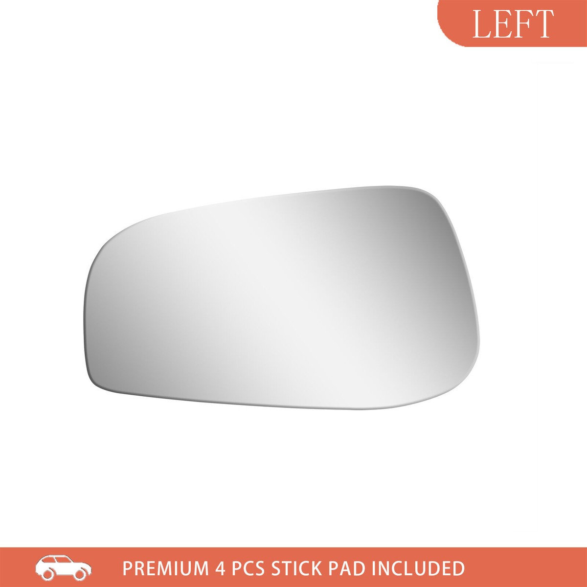 Adanz Driver Side Mirror Glass For 2004-2006 Volvo S60, S80, V70 – Left Side Non-Heated