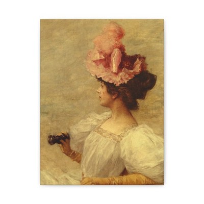 Woman with Opera Glasses 1897 Frederick Hendrik Kaemmerer Fine Art Canvas 