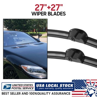 2x Front 27'' & 27'' Windshield Wiper Blade for Mercedes-Benz S450 S430  2001-2011