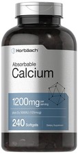 Horb ach Calcium 1200 mg with Vitamin D3  240 Softgels 240 Count Pack of 1 