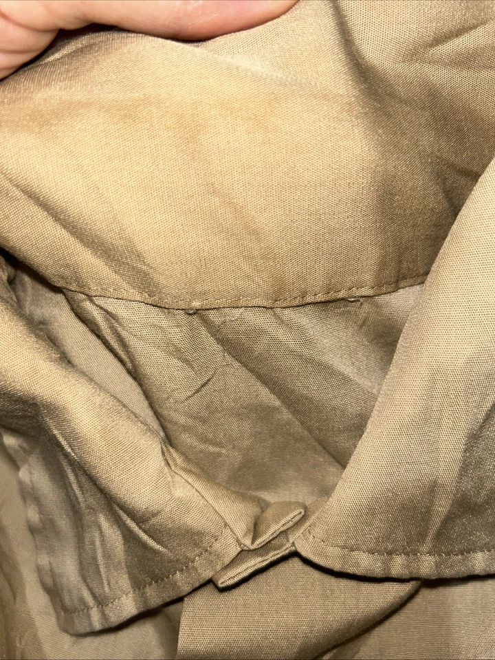 Boy Scout BSA UNIFORM SHIRT Mens  Medium Short Sleeve Tan J96 - Image 4 of 4