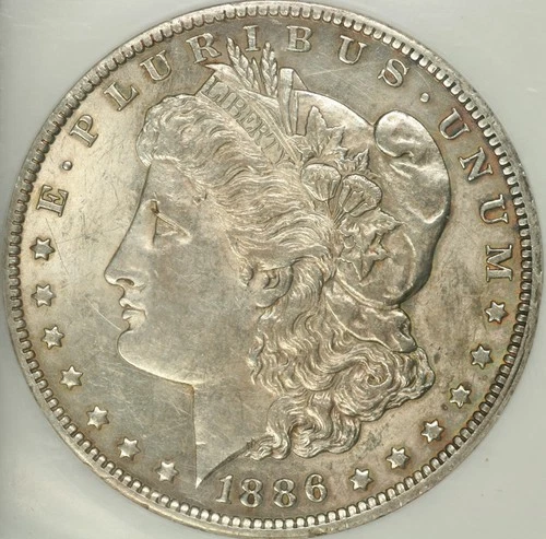 1886-O Morgan Dollar NGC AU58