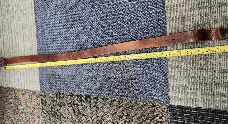 Vtg 1989 Detroit Pistons Belt And Belt Buckle Sz 40 Good Shape - Image 4 of 4