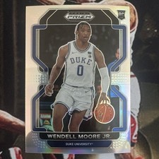 2022 Prizm Draft Picks Silver #76 Wendell Moore Jr. RC - Duke