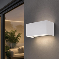 LED AußEnwandleuchte Wandlampe Up Down Beleuchtung Fassadenlampe Weiß L 20 Cm