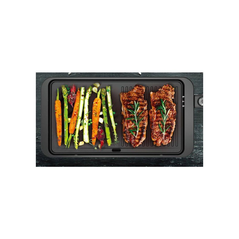 Plancha électrique Arthur Martin AMPL204 de 2000W à double zone de cuisson