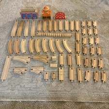 Thomas The Train Thomas  Friends Wooden Railway Train Pieces Mixed Lot 60 Piece