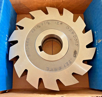 NIAGARA CUTTER 6-1/2'' x 1-1/2'' x 1-1/2'' ANGLE SIDE MILL, MILLING 12° .521 RAKE