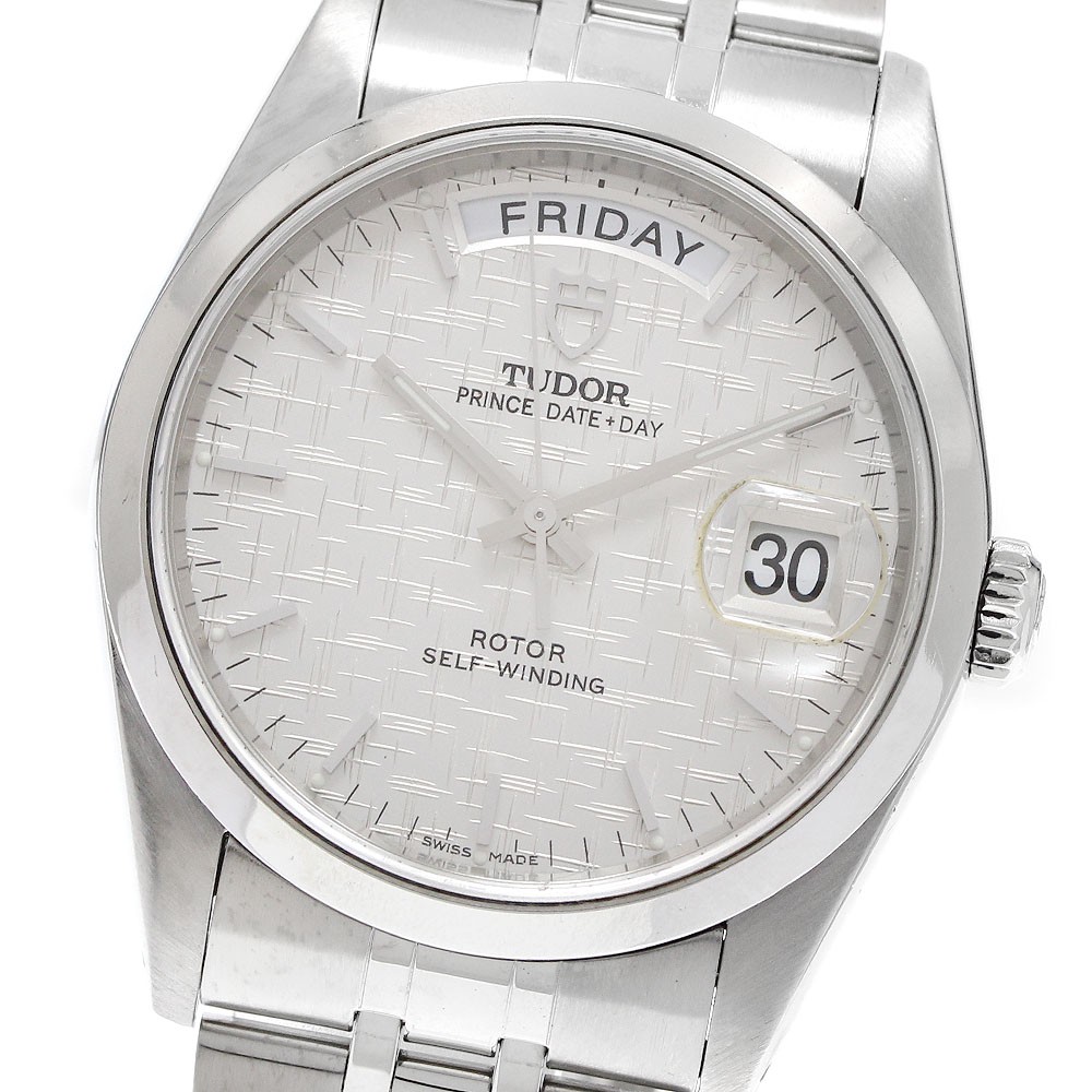 TUDOR Prince Date Day 76200 Silver Dial Automatic Men's Watch_933137