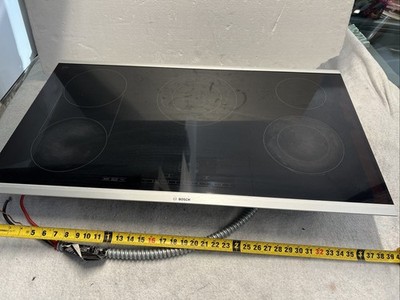 Bosch NET8666SUC Electric Cooktop Black Glass 5-Burner 36 Inch Radiant 240V READ
