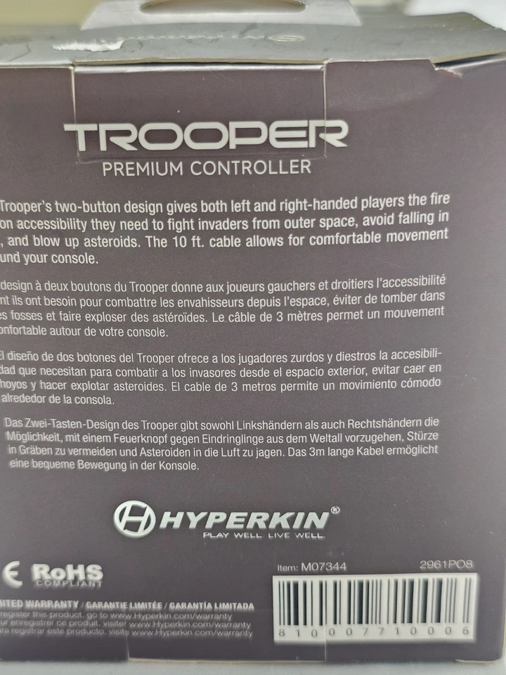 Hyperkin "Trooper" Premium Controller for Atari 2600/RetroN 77/Atari Flashback - Image 4 of 4