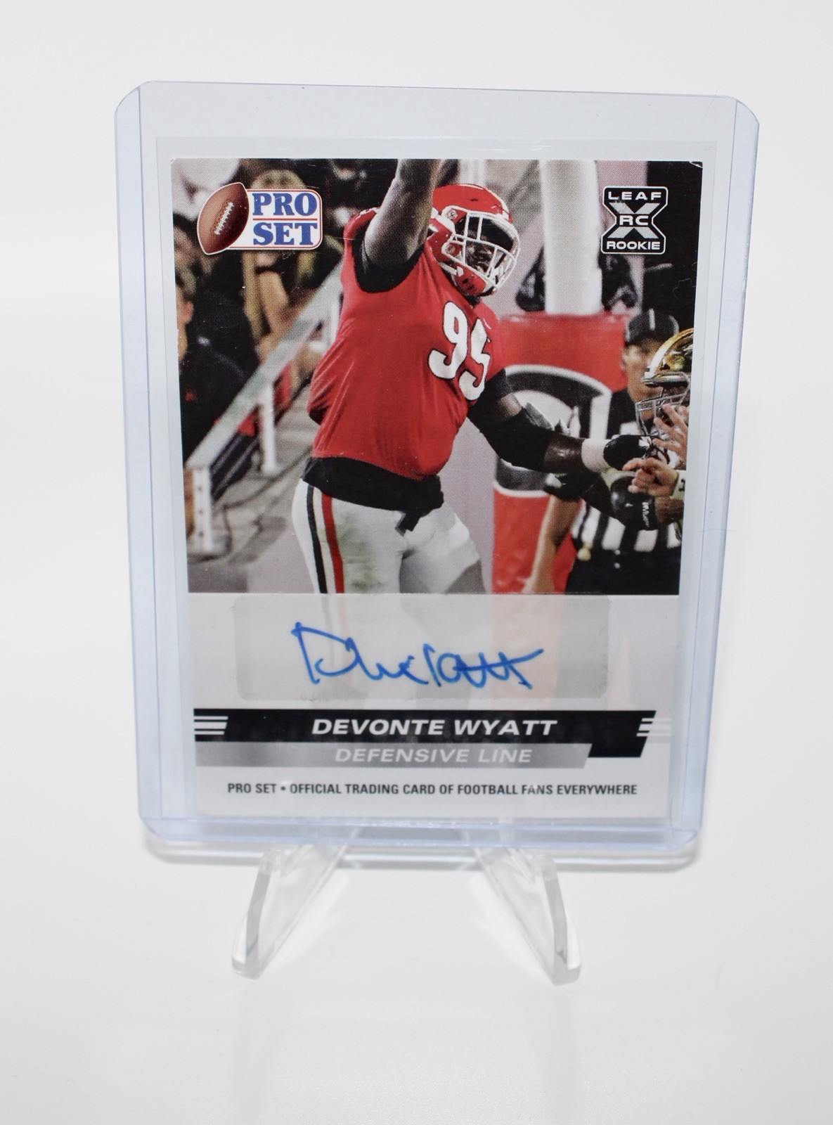 2022 Leaf Pro Set Draft Auto Red Devonte Wyatt #PSA-DW2 Rookie Auto RC