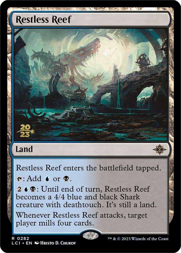 NM - Foil - Restless Reef - 282 - Prerelease Cards