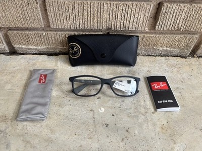 NWT  Ray-Ban Optical RX 7047 Black 5196 54/17 M Eyeglasses