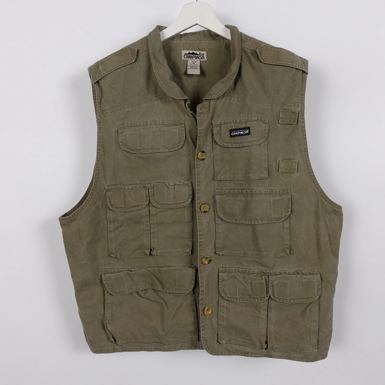 Campmor Travel Vest Mens XL Safari Fishing Photography Military Tactical Trail
