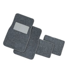 4pcs Car Floor Carpet Suv Auto Front Rear Vinyl Heel Pad Carpet Floor Mats Set