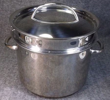 CLEAN KIRKLAND SIGNATURE PROFESSIONAL SERIES STAINLESS STOCK POT 8 QT - 7.6 L