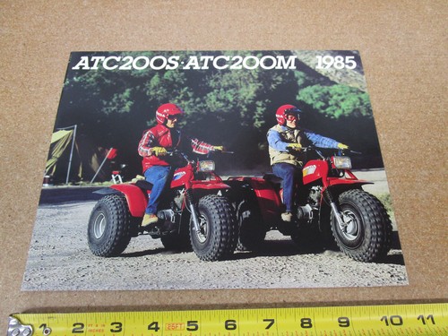 1985 Honda ATC 200S 200M sales brochure 6pg ORIGINAL 3 wheeler atv literature