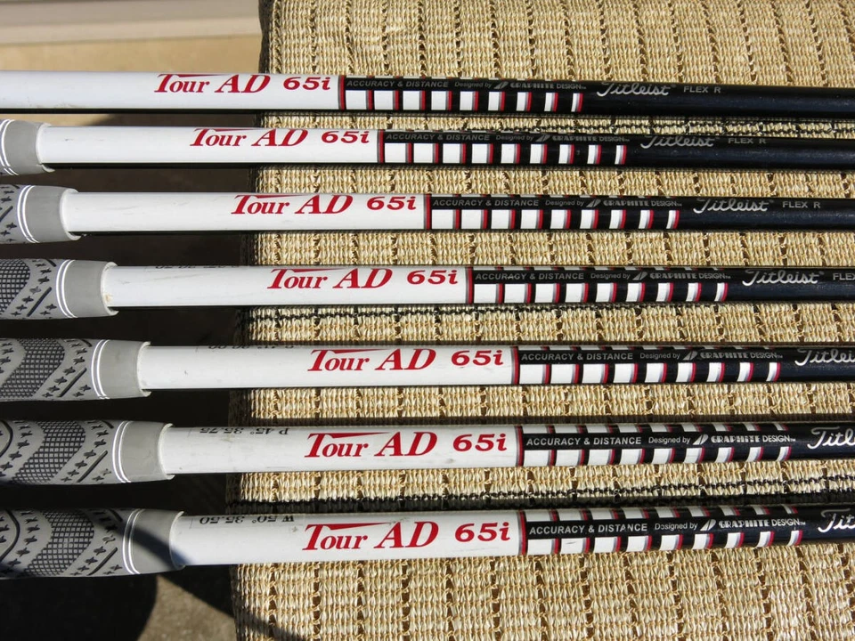 Titleist AP1 712 Iron Set 7pcs 5-PW,AW Tour AD 65i Flex R (5I grip is missing) - Image 4 of 4