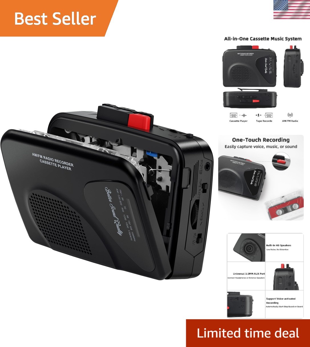 & Am/fm Radio - Lightweight With Recording Feature