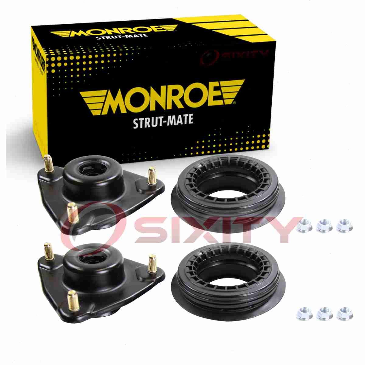 2 pc Monroe Strut-Mate Front Suspension Strut Mounts for 2014-2016 Kia fs