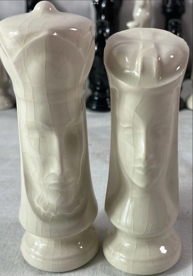 复古邓肯风格大型陶瓷棋棋棋棋盘游戏(无板) — 第 4/4 张图片