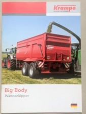 KRAMPE Big Body Wannenkipper Muldenkipper Kipper Prospekt Traktor Schlepper