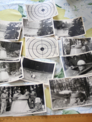12x Foto Polizei Geschütztest Bundespolizei Panzertest 1951 Waffentest BRD BH
