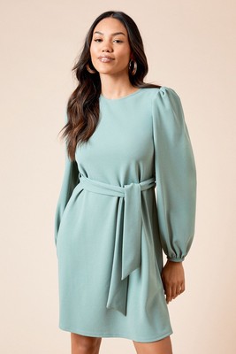 Dorothy Perkins weiches grünes Minikleid Damen Freizeitkleider