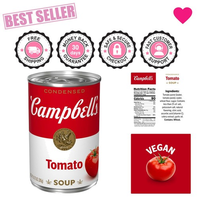 #ad Campbell#x27;s Condensed Tomato Soup 10.75 oz Can Comfort Food $1.99
