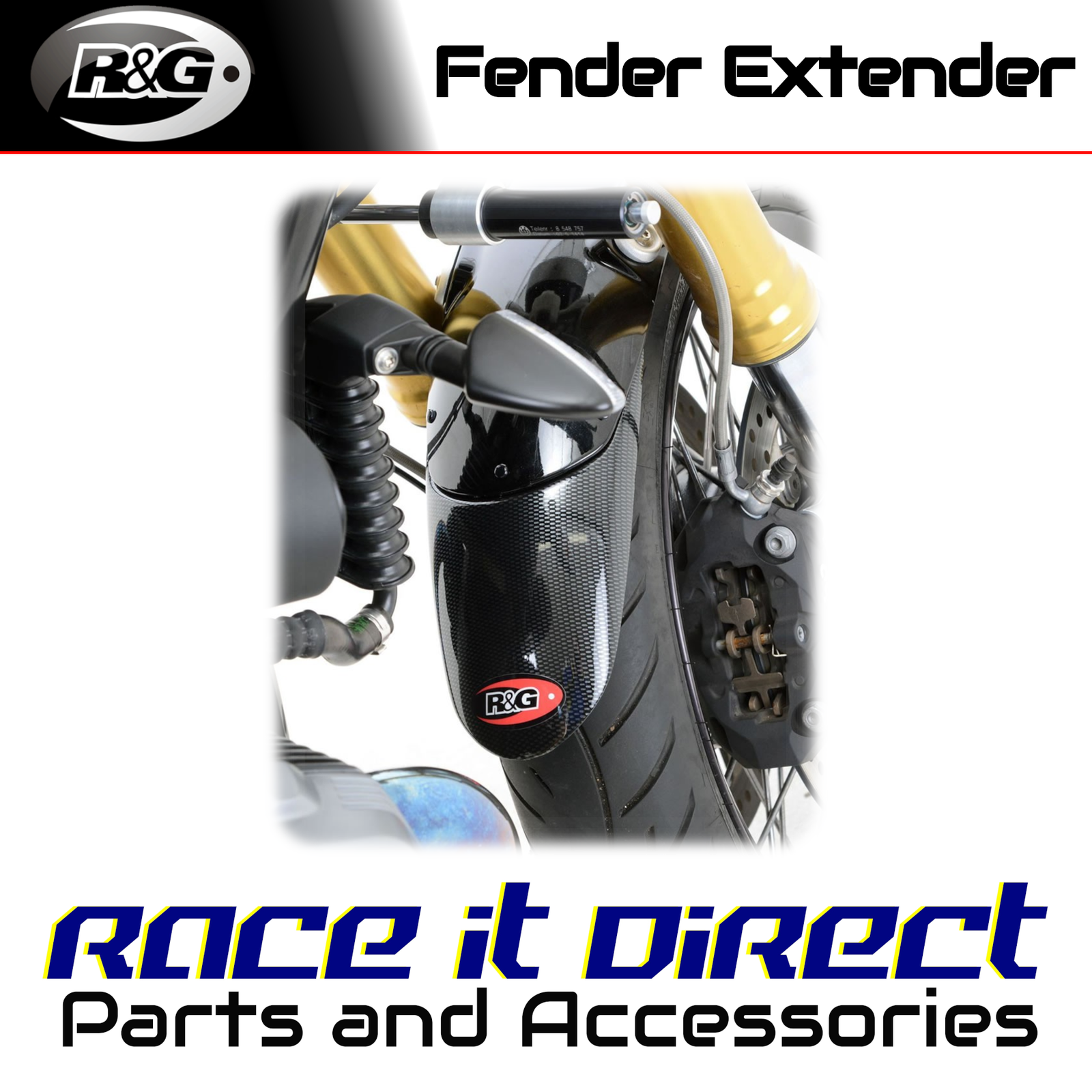 Fender Extenders for Hyosung GT650R All Years Carbon R&G